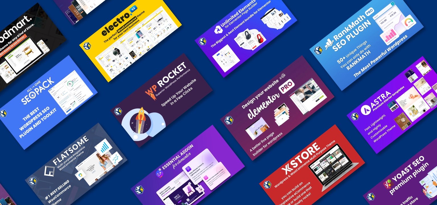 shop premium plugins and themes banner skysol studio